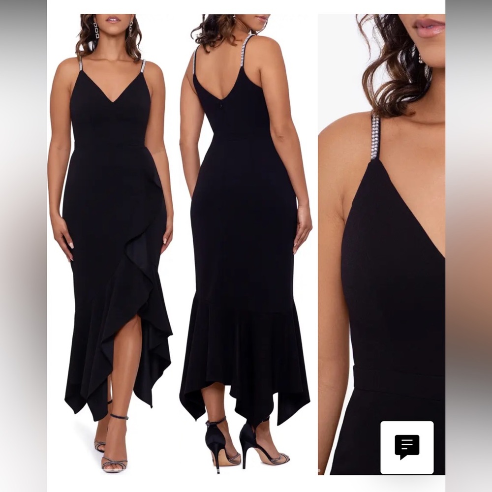 Women’s Xscape White Dress; Rhinestone Strap; White; Size 12; NWT NVR WORN